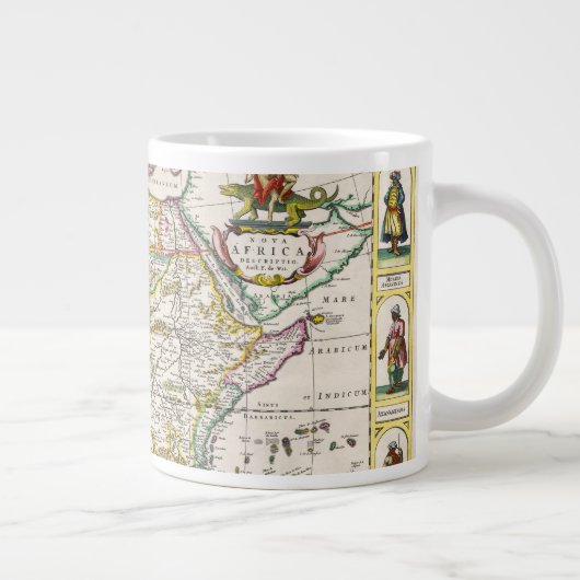 Afrikanische Karte| Nova Afrika Jumbo-Tasse (Rechts)