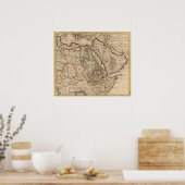 Afrikanische Karte Poster (Küche)