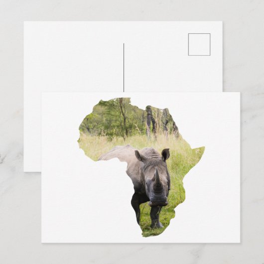 Afrikanische Karte Sunset (Vorne/Hinten)