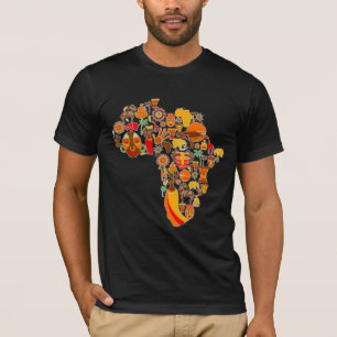 Afrikanische Karte T-Shirt