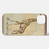 Afrikanische Karte und Giraffe Case-Mate iPhone Hülle (Rückseite (Horizontal))