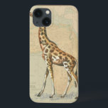 Afrikanische Karte und Giraffe Case-Mate iPhone Hülle<br><div class="desc">Dieses Kunstwerk wird jedem Reisenden und Tierfreund gefallen. Der Hintergrund stellt die Karte Afrikas dar und es ist ein Bild einer Giraffe darauf. In diesem Bild machen die Ränder es zum perfekten dekorativen Kunstwerk.</div>