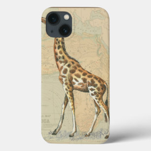 Afrikanische Karte und Giraffe Case-Mate iPhone Hülle