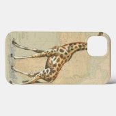 Afrikanische Karte und Giraffe Case-Mate iPhone Hülle (Rückseite (Horizontal))