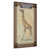 Afrikanische Karte und Giraffe Klemmbrett (Rechts)