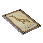 Afrikanische Karte und Giraffe Notizblock (Rechte Seite)