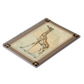 Afrikanische Karte und Giraffe Notizblock (Linke Seite)