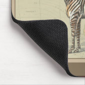 Afrikanische Karte und Zebra Mousepad (Ecke)