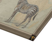 Afrikanische Karte und Zebra Schneidebrett (Ecke)