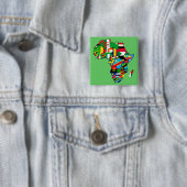 Afrikanische Karte von Afrika kennzeichnet Button (Beispiel)