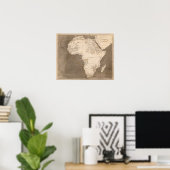 Afrikanische Karte von Arrowsmith Poster (Heimbüro)