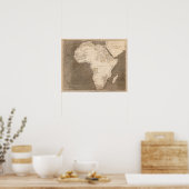 Afrikanische Karte von Arrowsmith Poster (Küche)