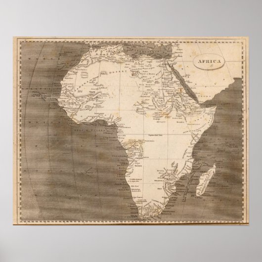 Afrikanische Karte von Arrowsmith Poster (Vorne)