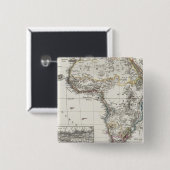 Afrikanische Karte von Stieler Button (Vorne & Hinten)