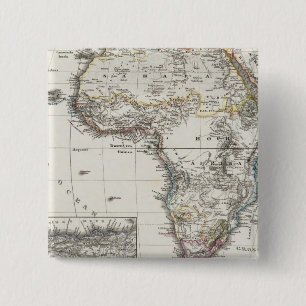Afrikanische Karte von Stieler Button