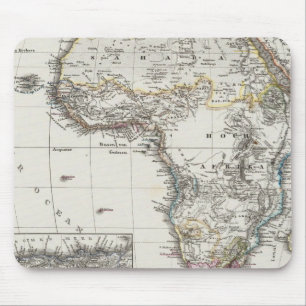 Afrikanische Karte von Stieler Mousepad