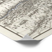 Afrikanische Karte von Stieler Poster (Ecke)