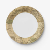 Afrikanische Karte von Worcester Pappteller (Vorderseite)