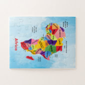 Afrikanische Karte Wasserfarbe Puzzle (Horizontal)
