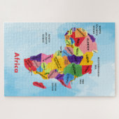 Afrikanische Karte Wasserfarbe Puzzle (Horizontal)