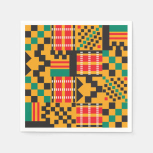 Afrikanische Kente Designer-Papierservietten Serviette