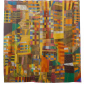 Afrikanische Kente Geometrische Kunst Duschvorhang (Vorderseite)