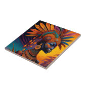 Afrikanische Keramik Fliese (Seite)