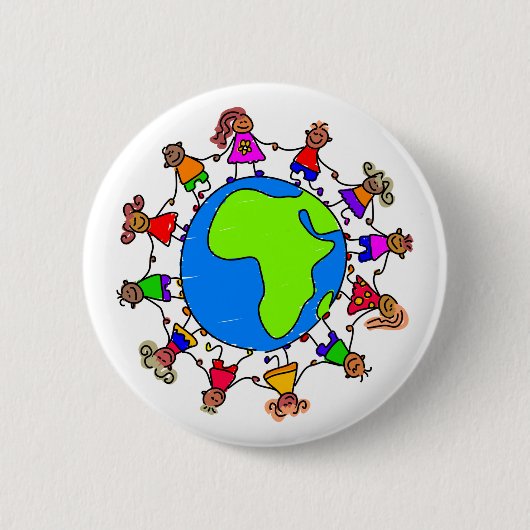 Afrikanische Kinder Button (Vorderseite)