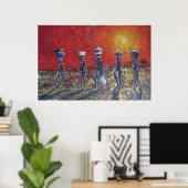Afrikanische Kinder der Sonne Poster (Heimbüro)