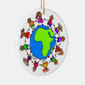 Afrikanische Kinder Keramikornament (Rechts)