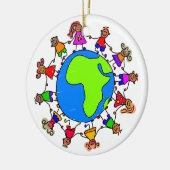 Afrikanische Kinder Keramikornament (Links)