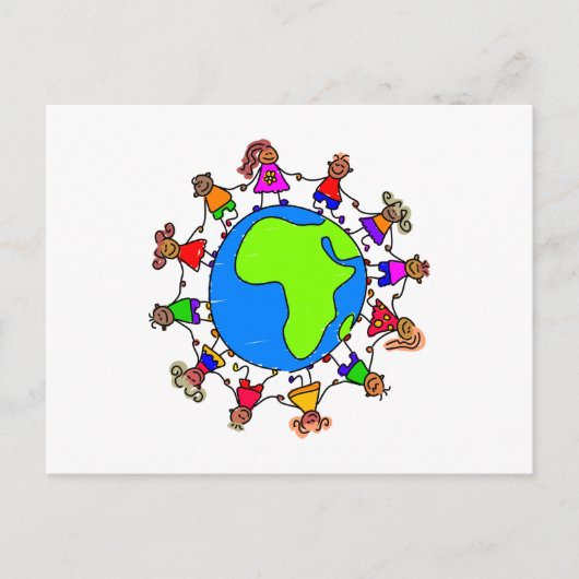 Afrikanische Kinder Postkarte (Vorderseite)