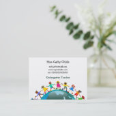 Afrikanische Kinder, Visitenkarte (Stehend Vorderseite)