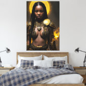 Afrikanische Königin 019 Leinwanddruck (Insitu (Schlafzimmer))