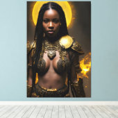 Afrikanische Königin 019 Leinwanddruck (Insitu (Holzboden))