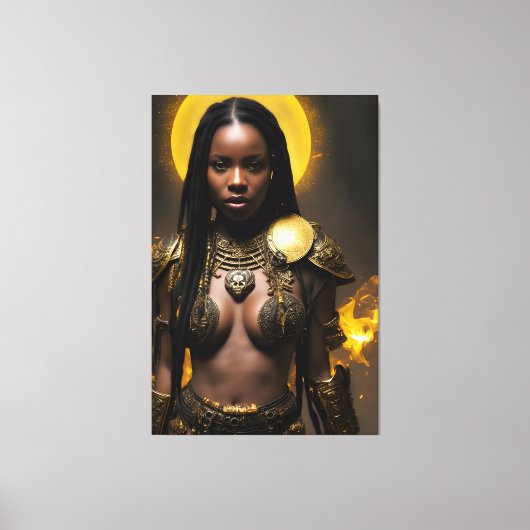 Afrikanische Königin 019 Leinwanddruck (Vorderseite)