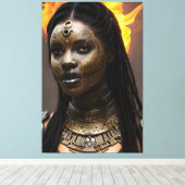 Afrikanische Königin 024 Leinwanddruck (Insitu (Holzboden))