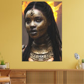 Afrikanische Königin 024 Leinwanddruck (Insitu (Wohnzimmer))