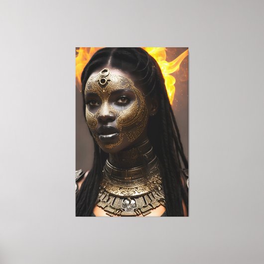 Afrikanische Königin 024 Leinwanddruck (Vorderseite)