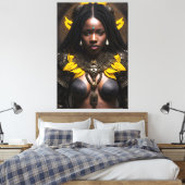 Afrikanische Königin 031 Leinwanddruck (Insitu (Schlafzimmer))