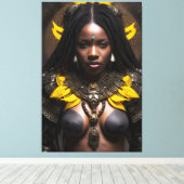 Afrikanische Königin 031 Leinwanddruck (Insitu (Holzboden))