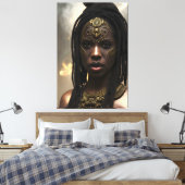 Afrikanische Königin 033 Leinwanddruck (Insitu (Schlafzimmer))