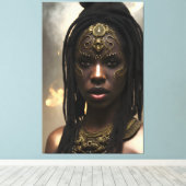 Afrikanische Königin 033 Leinwanddruck (Insitu (Holzboden))