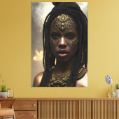 Afrikanische Königin 033 Leinwanddruck (Insitu (Wohnzimmer))