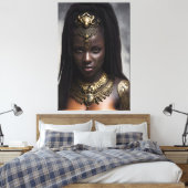 Afrikanische Königin 036 Leinwanddruck (Insitu (Schlafzimmer))