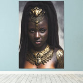 Afrikanische Königin 036 Leinwanddruck (Insitu (Holzboden))