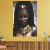 Afrikanische Königin 036 Leinwanddruck (Insitu (Wohnzimmer))