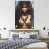 Afrikanische Königin 043 Leinwanddruck (Insitu (Schlafzimmer))