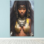 Afrikanische Königin 043 Leinwanddruck (Insitu (Holzboden))