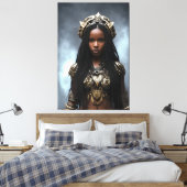 Afrikanische Königin 067 Leinwanddruck (Insitu (Schlafzimmer))